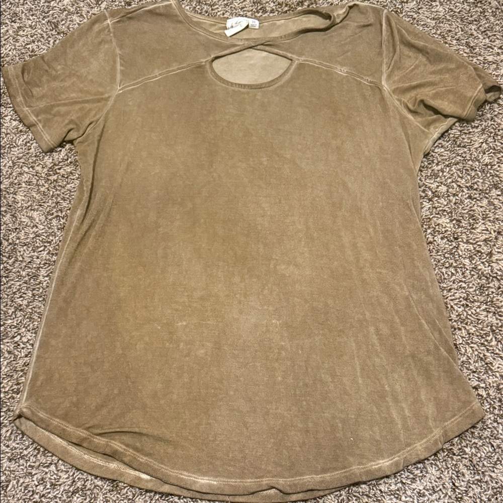 White Crow Khaki Short Sleeve Tee
